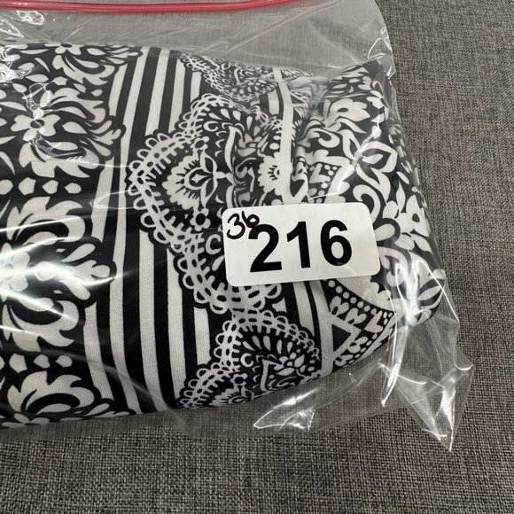 R&K Dress Black‎ White Red Round Neck Sleeveless Large Stretch Mandala Print - Picture 15 of 15